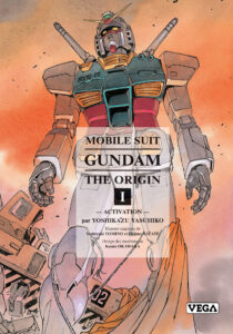 Couverture du tome 1 de Mobile Suit Gundam the Origin chez Vega/Dupuis