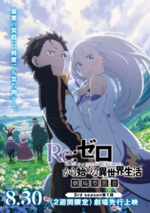 Affiche de la saison 3 de Re:Zero sur Crunchyroll